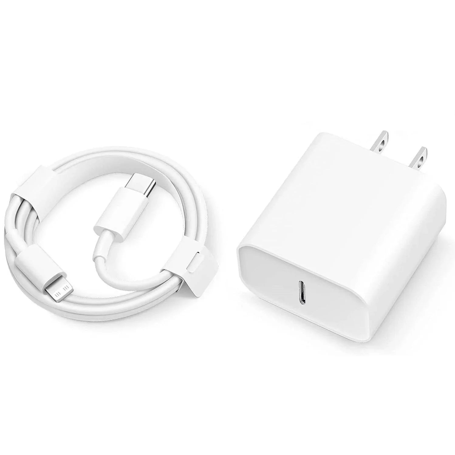 Caricabatterie USB C Rosaking 20W PD - Alimentatore Compatto Bianco Per IPhone E Samsung (senza Cavo) - 3